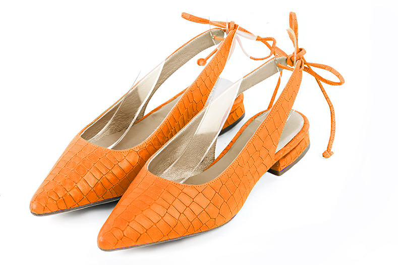 Apricot orange dress shoes for women - Florence KOOIJMAN